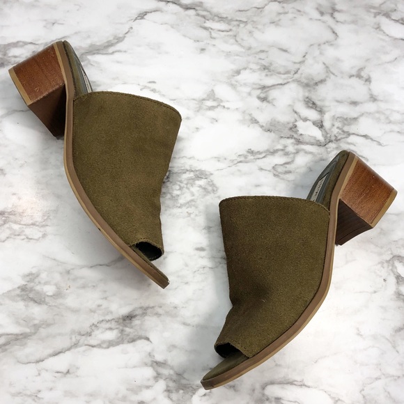 Steve Madden Shoes - Steve Madden | Rochelle Olive Suede Mules Sandals